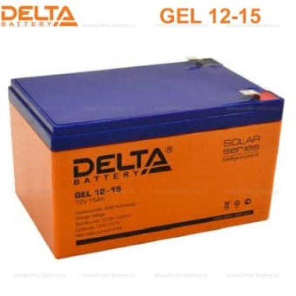 Аккумуляторная батарея Delta GEL 12-15 (12V / 15Ah) в Сочи