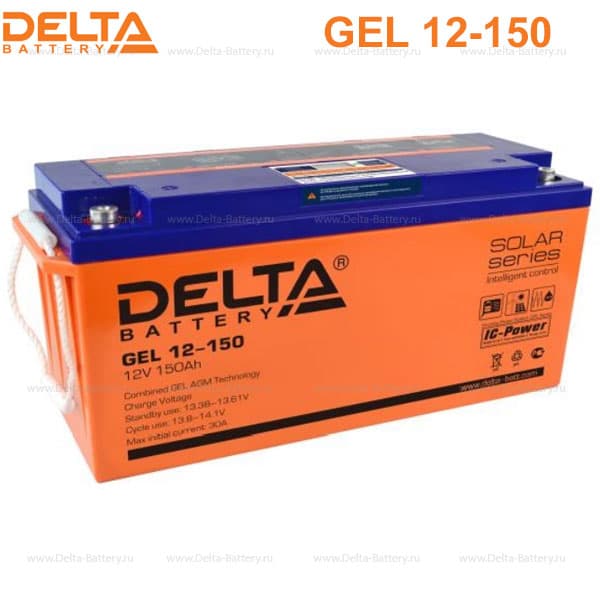 Аккумуляторная батарея Delta GEL 12-150 в Сочи
