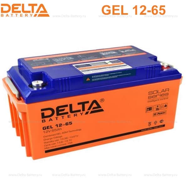 Аккумуляторная батарея Delta GEL 12-65 в Сочи
