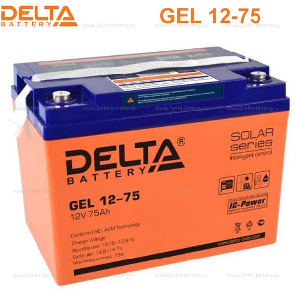 Аккумуляторная батарея Delta GEL 12-75 в Сочи
