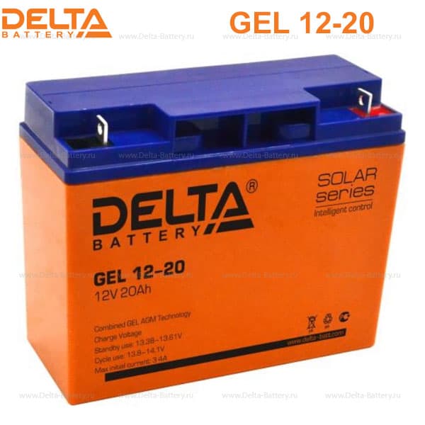 Аккумуляторная батарея Delta GEL 12-20 (12V / 20Ah) в Сочи