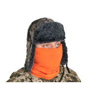 Шарф 3 в 1 / флис / оранжевый